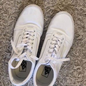 White old school vans